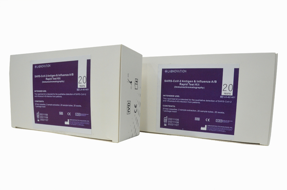 Bộ dụng cụ xét nghiệm kháng nguyên COVID-19 Antigen Influenza AB Độ chính xác 90%