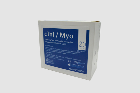 Bộ xét nghiệm CTnI Myo POCT huyết thanh tùy chỉnh 10 xét nghiệm đến 50 xét nghiệm