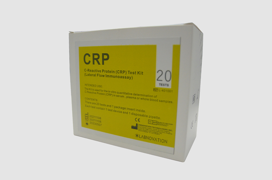 20 xét nghiệm Bộ xét nghiệm CRP định tính protein phản ứng C cho các bệnh truyền nhiễm do vi khuẩn