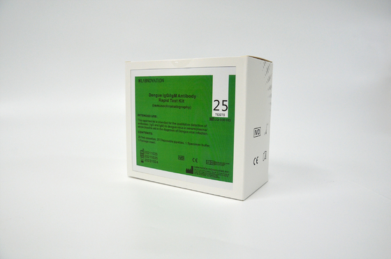 Độ chính xác 95% Bộ dụng cụ xét nghiệm nhanh Dengue IgG IgM Sắc ký miễn dịch