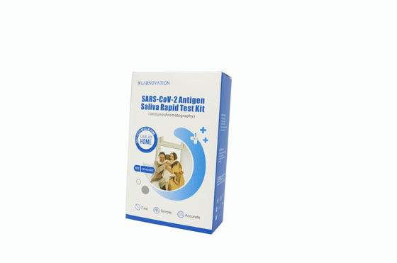 Phòng thí nghiệm Bộ dụng cụ tự kiểm tra nước bọt COVID-19 Độ đặc hiệu 99,00%