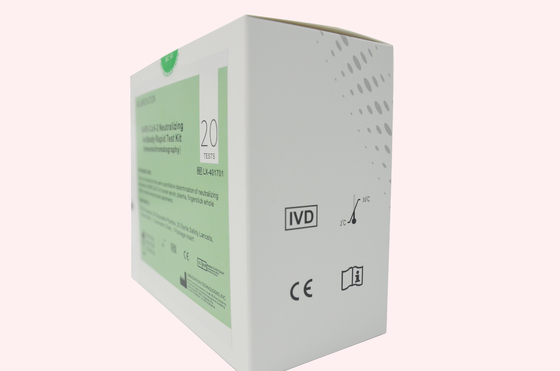 Bộ thử nghiệm kháng thể trung hòa OEM ODM COVID-19 20 Thử nghiệm cho mỗi hộp