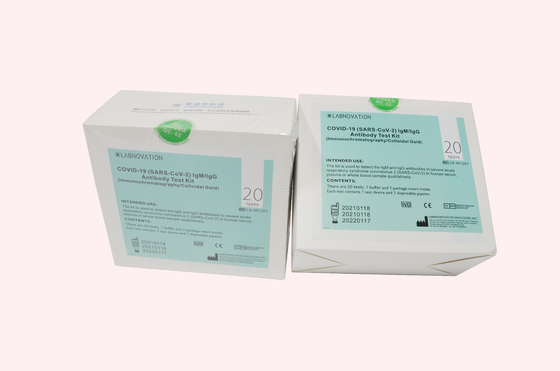 IVD Cassette CoV-19 Bộ xét nghiệm kháng thể IgG IgM Nhiệt độ bảo quản 2C đến 30C