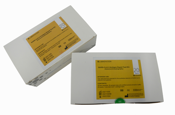 Bộ kiểm tra kháng nguyên nhanh Bộ kiểm tra nhanh kháng nguyên CoV-19 Độ chính xác 99% 20 lần kiểm tra mỗi hộp