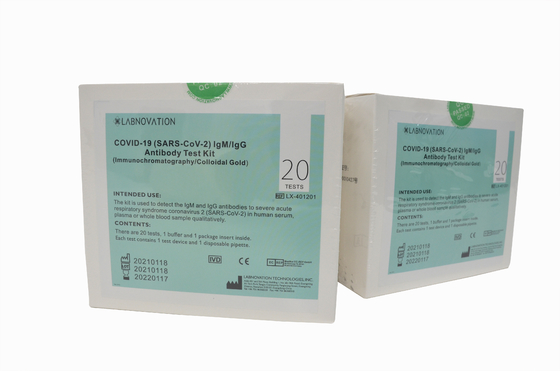 Bộ xét nghiệm nhanh kháng thể CoV-19 IgG / IgM Độ đặc hiệu 90% cho Trung tâm giam giữ