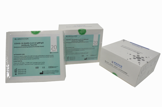 Bộ xét nghiệm kháng thể Rtk chuyên nghiệp dùng một lần 20 Bộ xét nghiệm IgG / IgM