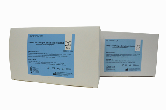 Bộ xét nghiệm kháng nguyên nước bọt CoV-19 có độ đặc hiệu cao 20 xét nghiệm Bộ xét nghiệm nước bọt RTK Ag
