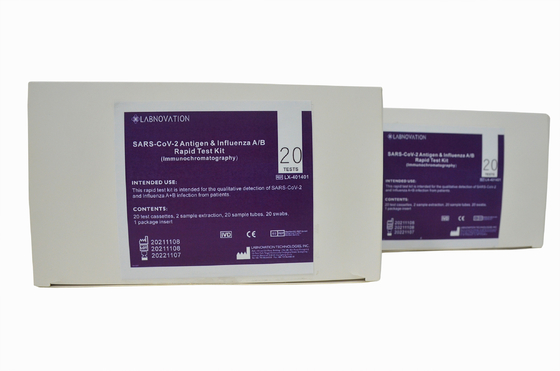 Bộ xét nghiệm kháng nguyên virus cúm AB CoV-19 chuyên nghiệp 20 xét nghiệm