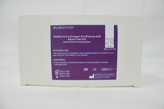 Bộ xét nghiệm kháng nguyên CE SARS-CoV-2 Cúm A B Độ chính xác cao