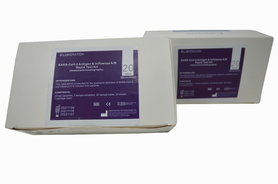 Bộ xét nghiệm kháng nguyên CE SARS-CoV-2 Cúm A B Độ chính xác cao