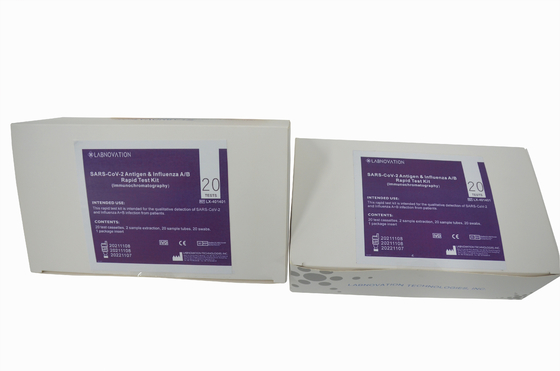Bộ dụng cụ xét nghiệm kháng nguyên COVID-19 Antigen Influenza AB Độ chính xác 90%