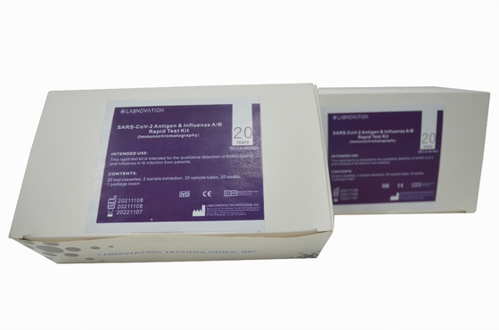 Bộ xét nghiệm dịch cúm nhanh Oropharyngeal Swab Bộ dụng cụ xét nghiệm kháng nguyên cúm A &amp; B