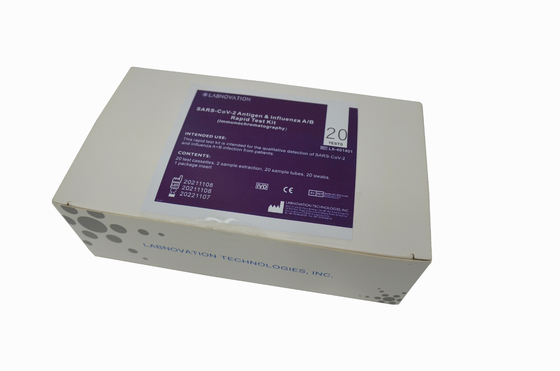 ISO 13485 Bộ xét nghiệm chuyên nghiệp cúm AB Bộ dụng cụ kháng nguyên gạc vết thương cúm