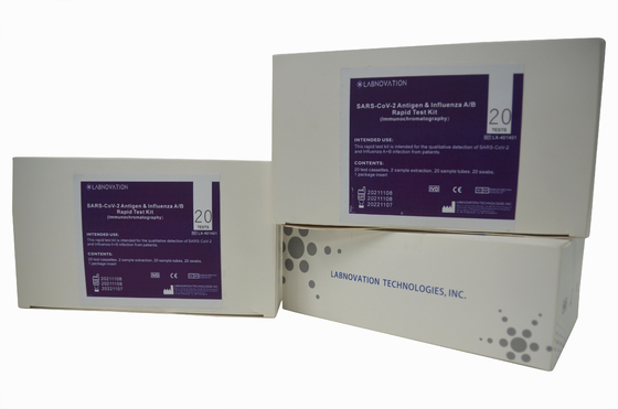 Labnovation Bộ xét nghiệm kháng nguyên nhanh bệnh cúm AB 20 băng xét nghiệm