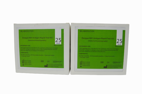 Bộ xét nghiệm nhanh Cassette Dengue NS1 Bộ chẩn đoán kháng nguyên huyết tương Huyết thanh toàn phần