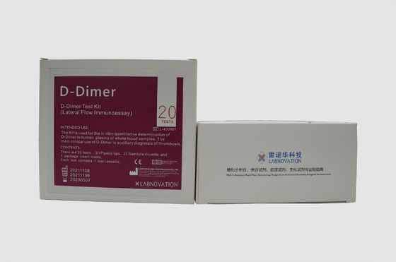 Bộ xét nghiệm D-Dimer xét nghiệm miễn dịch dòng chảy bên Xác định định lượng Vitro