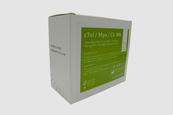 One Step CTnI Myo CK MB Test Kit Myoglobin Cardiac Troponin I Rapid Test Kit