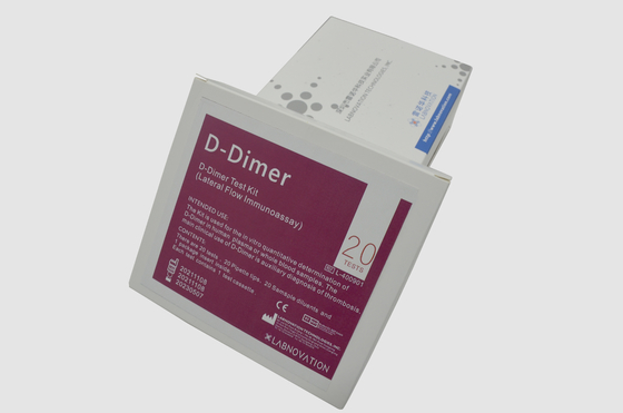Bộ xét nghiệm D-Dimer xét nghiệm miễn dịch dòng chảy bên Xác định định lượng Vitro