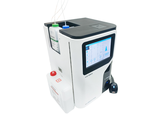 Phương pháp HPLC Máy phân tích thử nghiệm HbA1c Máy phân tích thí nghiệm Chế độ kép cho tùy chọn